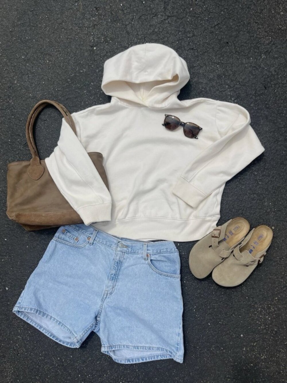 Cream “A New Day” Hoodie, Size Medium